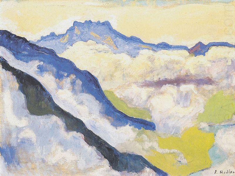 Ferdinand Hodler ie Dents du Midi von Caux aus china oil painting image